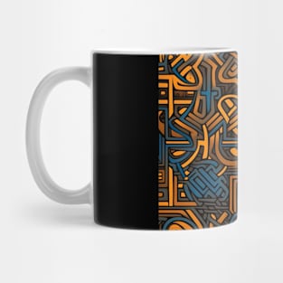 Retro Celtic Runes Design Mug